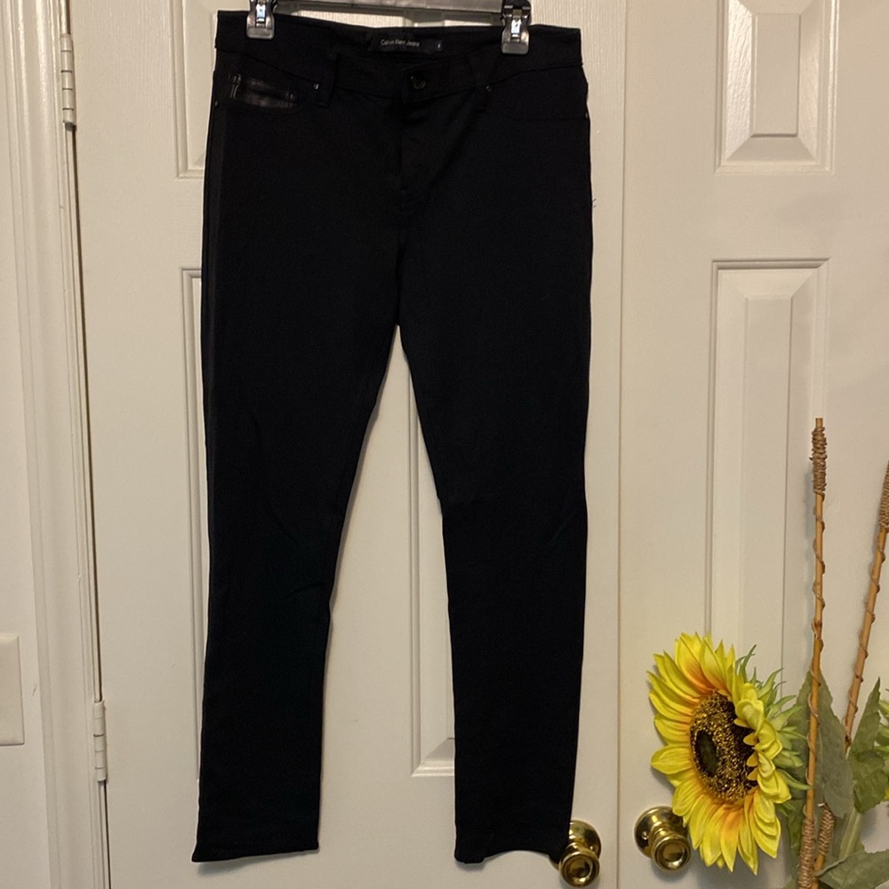 Calvin Klein stretch skinny pants Black sz 8